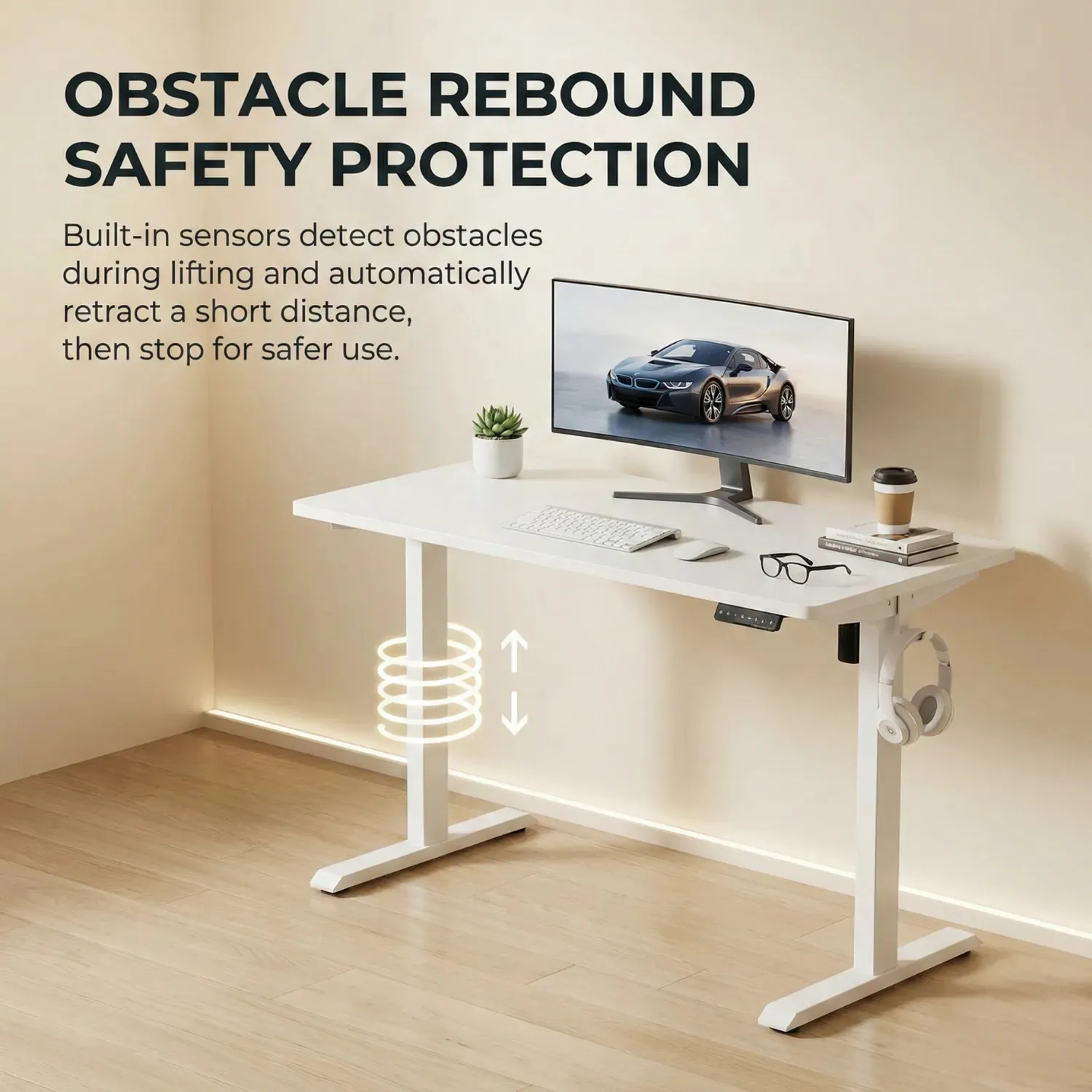 140cm white standing desk malta (3)