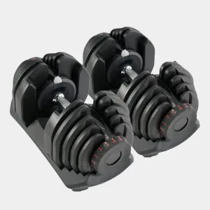Pro Grade 40kg Adjustable Dumbbells – 2x 40kg Dumbbells